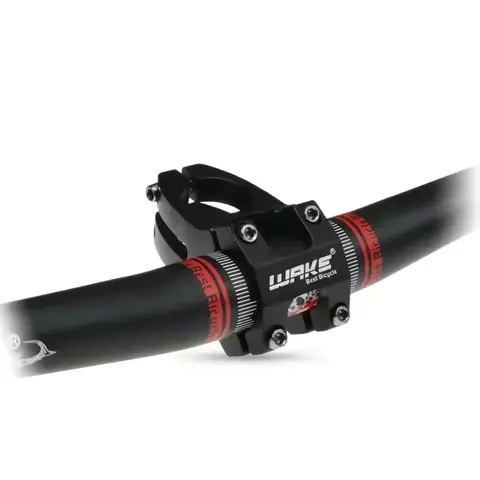 Pipă ghidon scurtă din aluminiu neagră pentru bicicletă Pipă scurtă din aluminiu negru pentru bicicletă MTB, confort sporit și control îmbunătățit