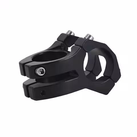 Sportig kort MTB-styrstam, 31,8 mm, svart, lätt och hållbar aluminium