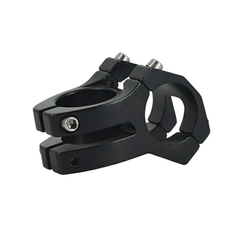 Pipă scurtă sportivă pentru bicicletă MTB, 31.8 mm, neagră, fabricată din aluminiu ușor și rezistent