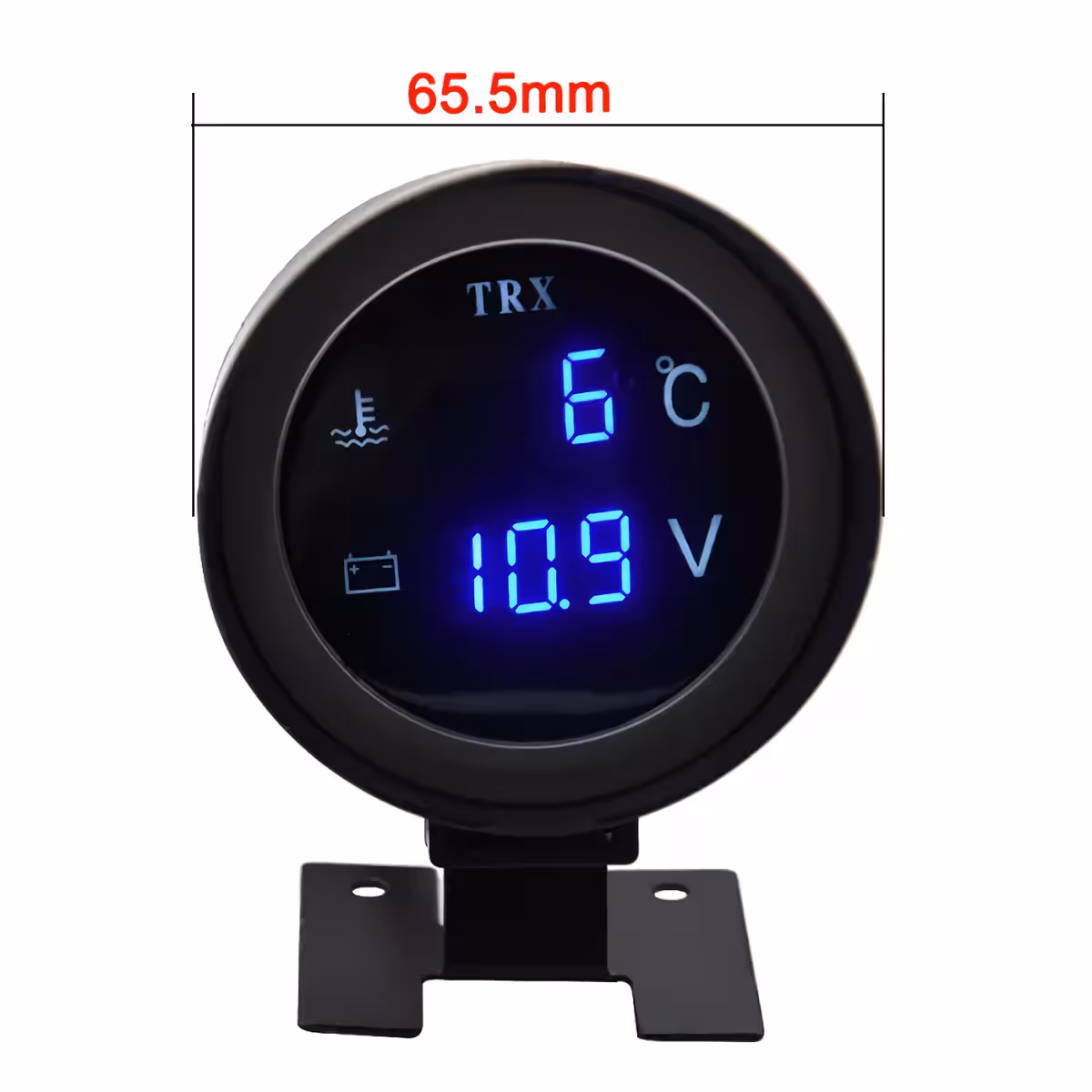 Indicator digital temperatură apă și voltmetru pentru auto și tractor Instrument digital pentru monitorizarea temperaturii apei și a tensiunii bateriei în autoturisme și tractoare.
