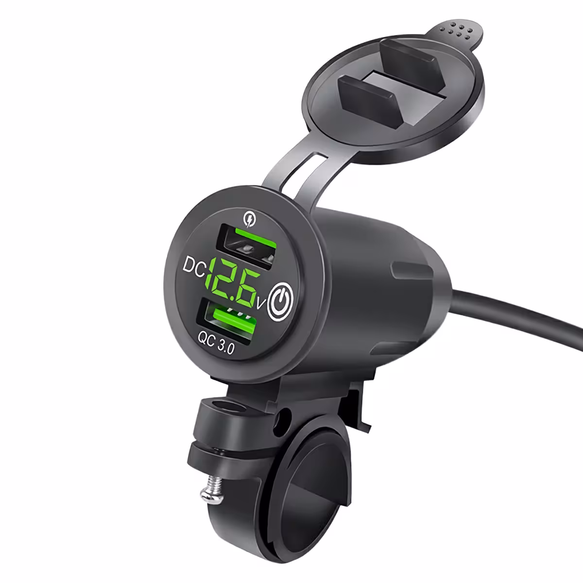 Încărcător USB cu încărcare rapidă QC 3.0 pentru motocicletă