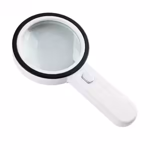 Lupa profesională cu LED alb și UV, mărire mare 30X