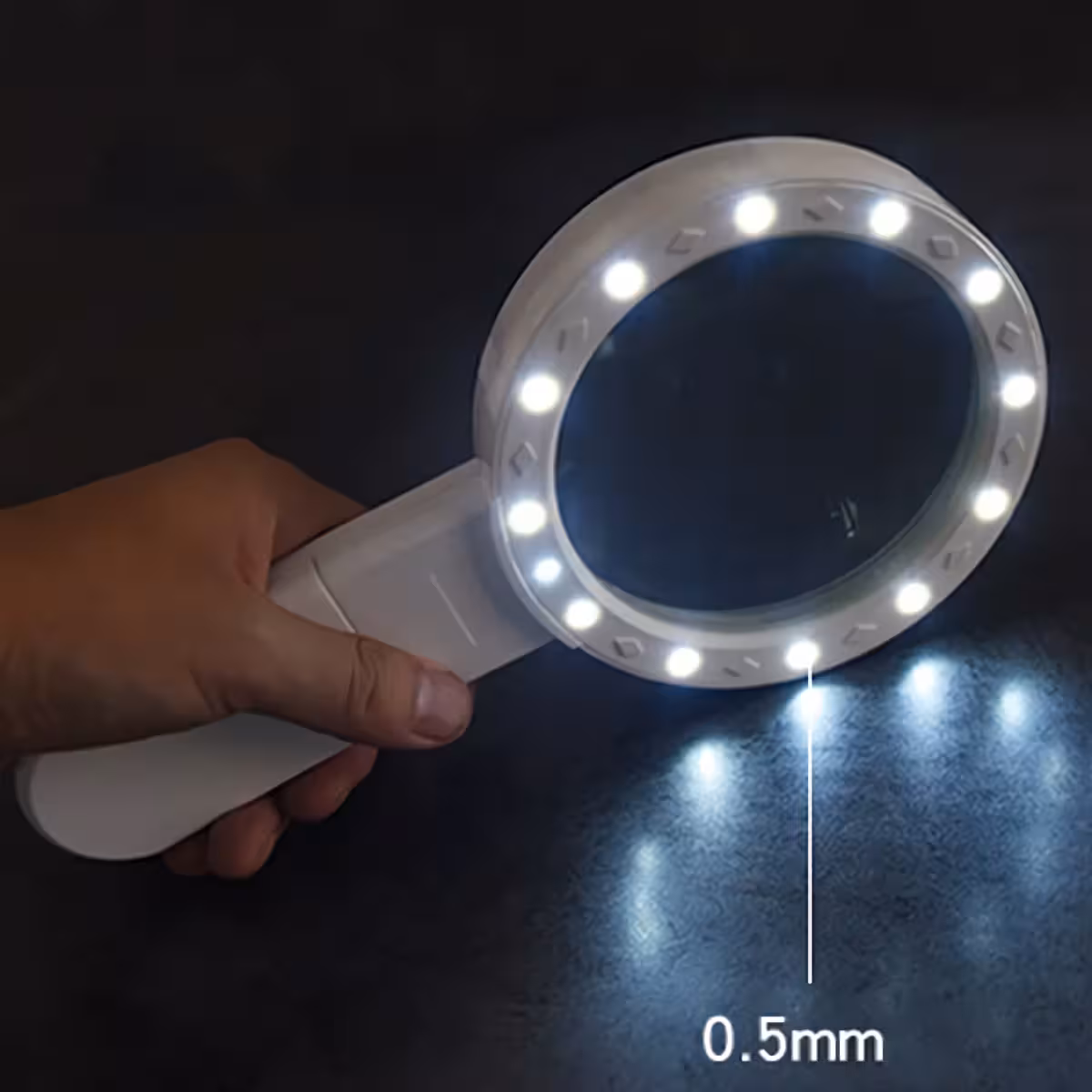 Lupa cu LED UV pentru inspecție Lupa cu iluminare UV pentru verificarea documentelor și bancnotelor