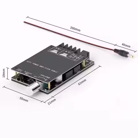 Kompakt digital Hi-Fi stereo förstärkare 2x50W