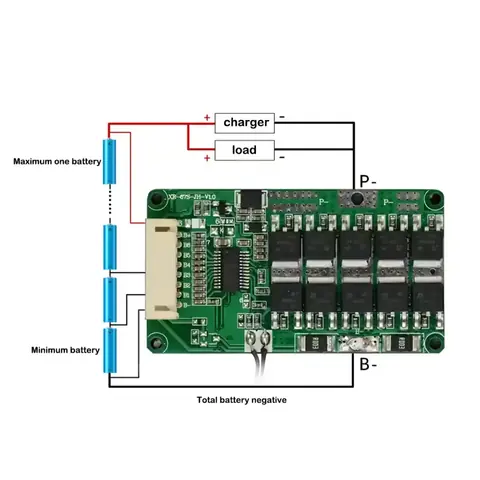 Placă protecție BMS 7S 24V 25A Placă protecție avansată pentru baterii Li-ion conectate în serie
