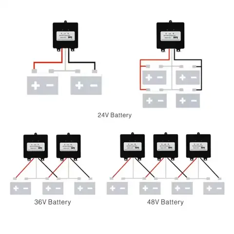 Ekvalizér nabití baterie 12V 24V 48V systém agm pb-kyselinové gelové baterie