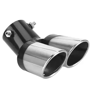 Ornament universal pentru țeavă de eșapament dublă din inox, potrivit pentru BMW, Audi, VW