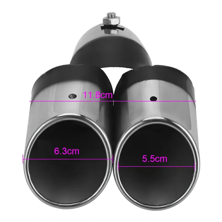 Univerzální dekorativní konec z nerezové oceli pro výfukovou trubku