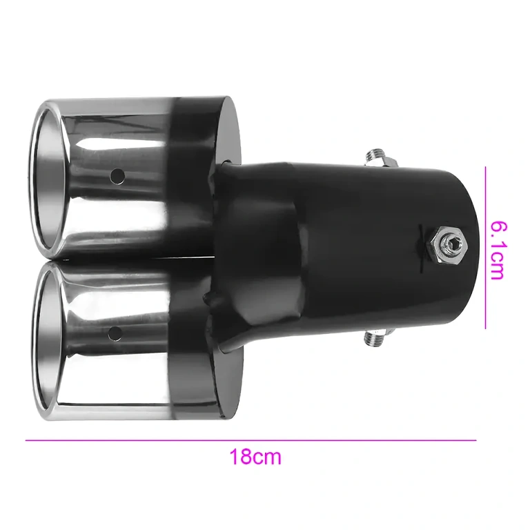 Sportovní příslušenství pro auto pro výfukovou trubku s dvojitým výstupem