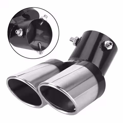 Ornament țeavă evacuare inox universal cu design sport