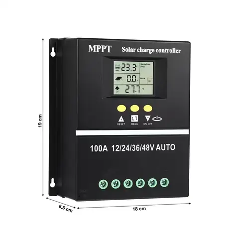 Solární ovladač mppt 12v/24v/36v/48v 100a chytré fotovoltaické panely sy48100a 48V