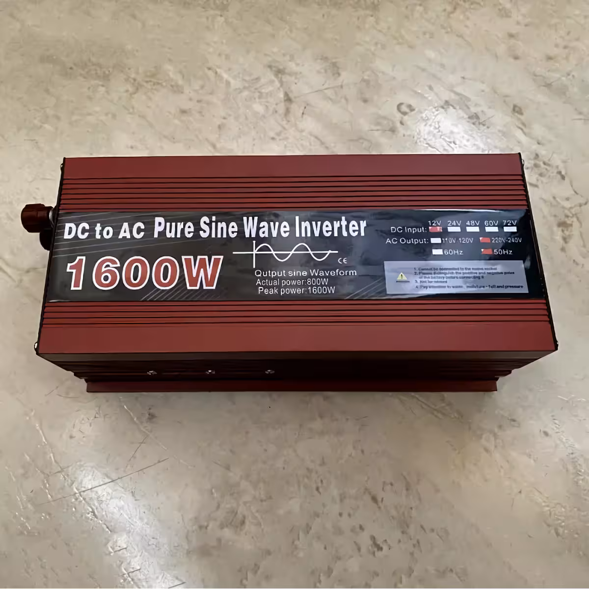 Invertor pentru panouri solare 12V cu undă pură Convertor de tensiune 12V pentru sisteme solare fotovoltaice