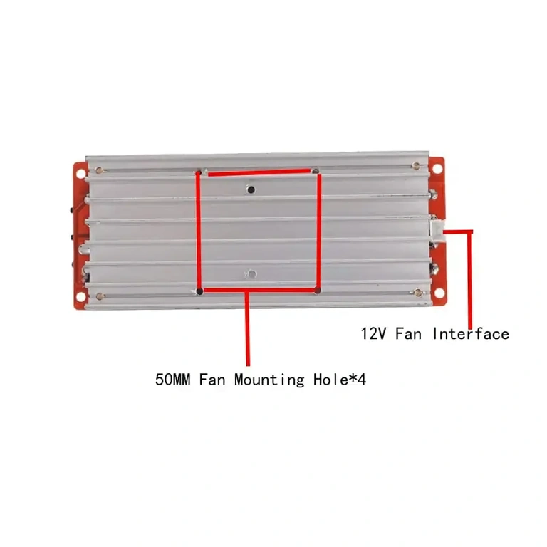Modul boost cu radiator pentru răcire eficientă Convertor DC-DC cu disipare activă, recomandat pentru aplicații continue
