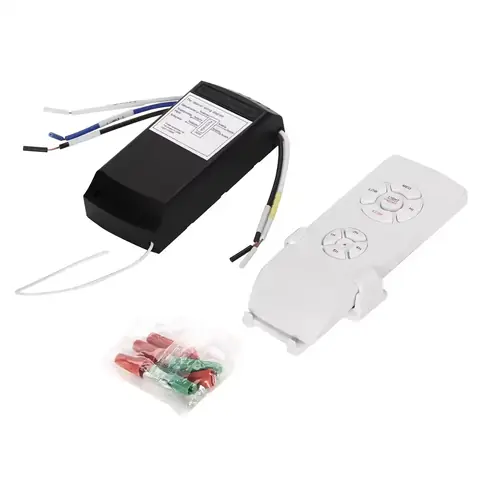 Set telecomandă + receptor 220V Telecomandă cu receptor 220V pentru ventilator sau lustră dimabilă.