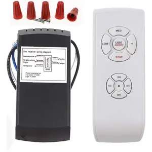 Întrerupător inteligent 220V cu funcție de timer și control prin telecomandă pentru ventilator.