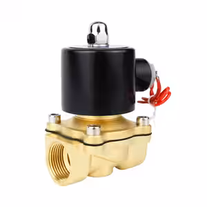 Electrovalvă solenoid 220V cu filet 1/2 inch, corp din cupru, pentru apă rece și caldă