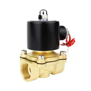 Electrovalvă solenoid 220V cu filet 1/2 inch, corp din cupru, pentru apă rece și caldă