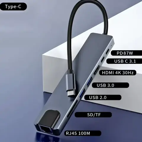 Hub USB-C cu port HDMI 4K pentru ecrane externe