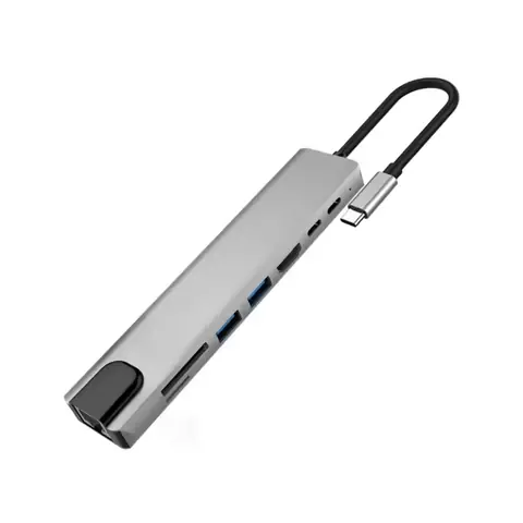 Hub USB-C universal pentru Lenovo și Dell Adaptor USB-C cu compatibilitate largă pentru laptopuri Dell și Lenovo