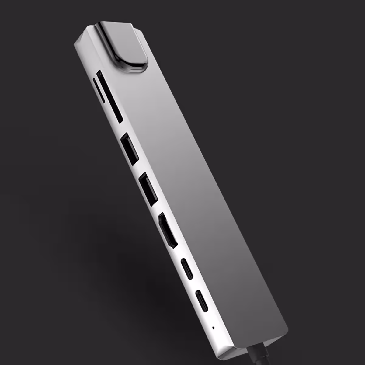 Hub USB-C cu design compact și porturi multiple Hub USB-C cu Ethernet, HDMI și porturi USB într-un design portabil