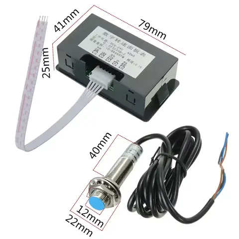 Rychloměr tachometr otáčkoměr traktor zemědělský kombajn soustruh stroje s magnetickým senzorem elektronický digitální 12V 24V