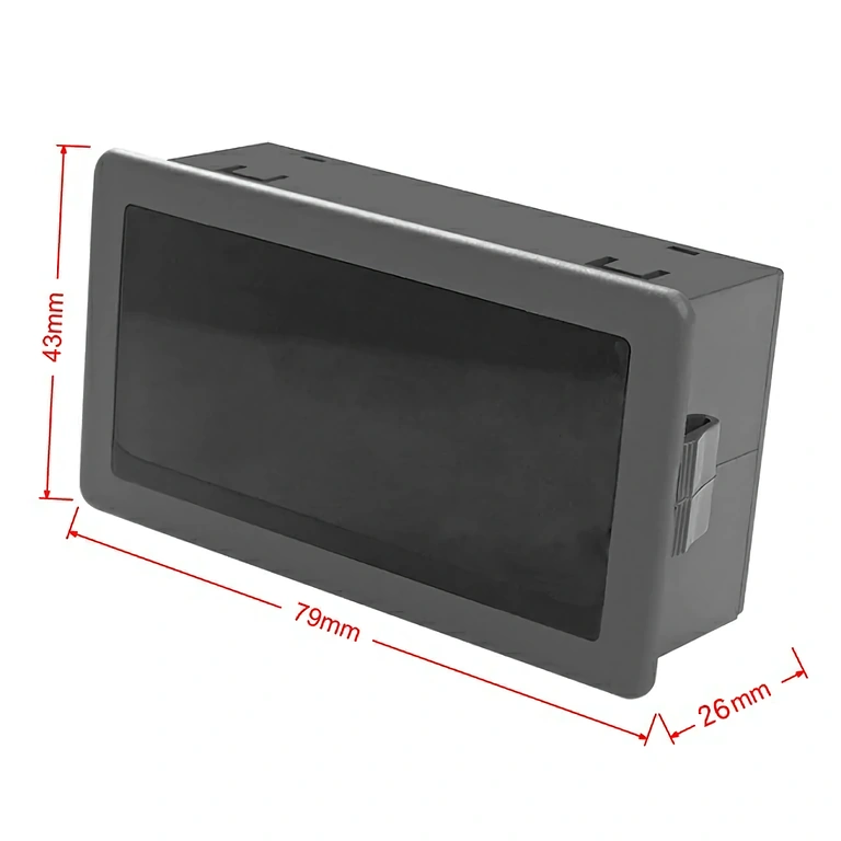 Dimensiuni frontale tahometru digital Imagine cu dimensiunile exterioare ale tahometrului electronic