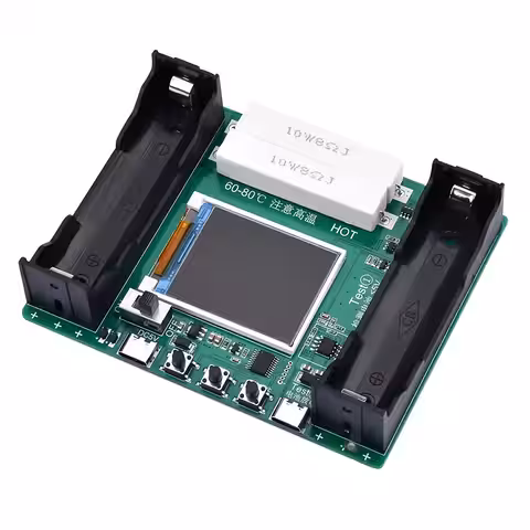 Tester de capacitate pentru acumulatori Li‑ion 18650