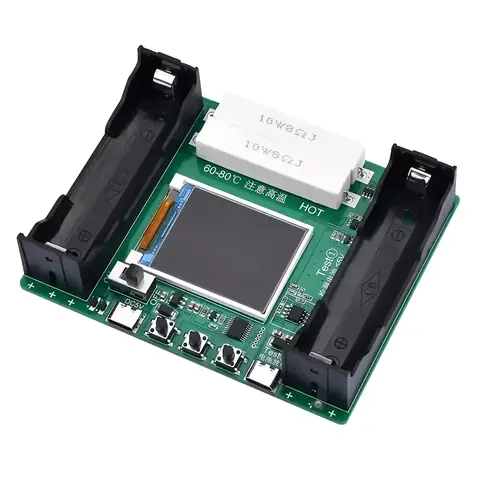 Tester de capacitate pentru acumulatori Li‑ion 18650