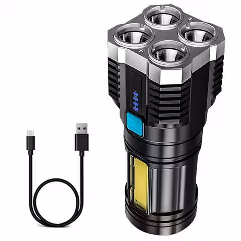 LED-ficklampa med mycket starkt ljus för jakt