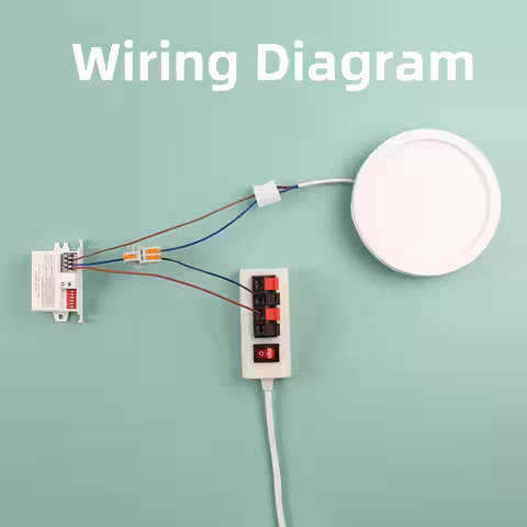 Anslutningsdiagram för rörelsesensor till 220V