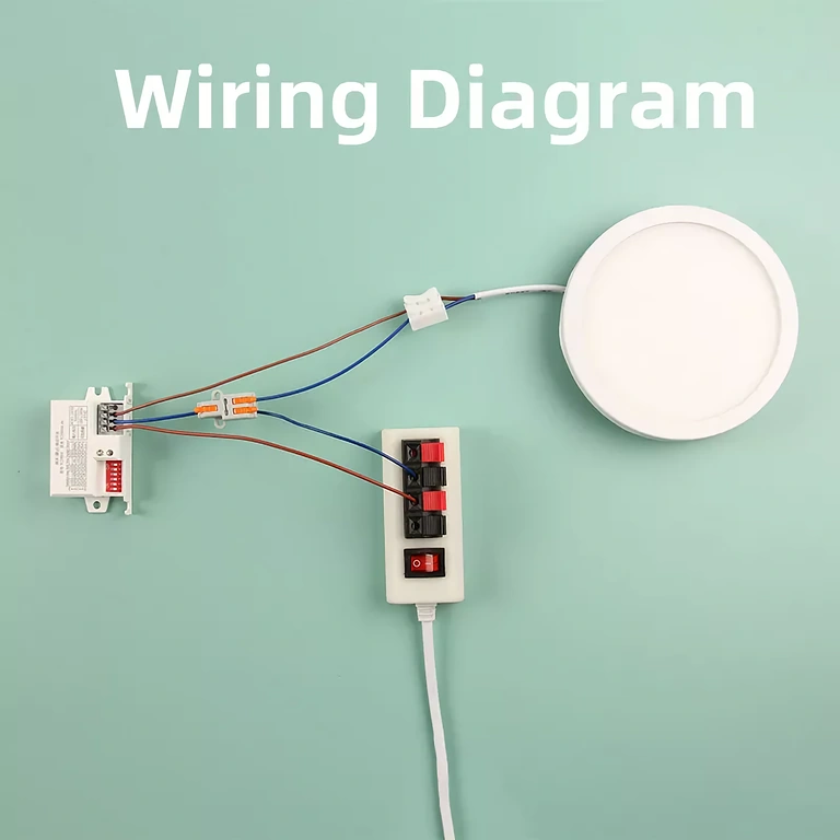 Схема на свързване на сензора за движение към 220V