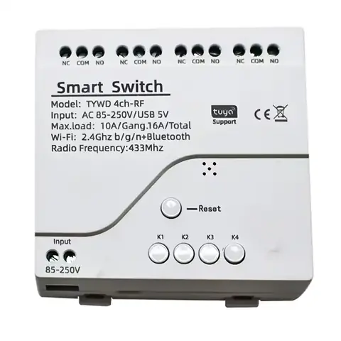 Imagine clară a feței modulului releu inteligent WiFi