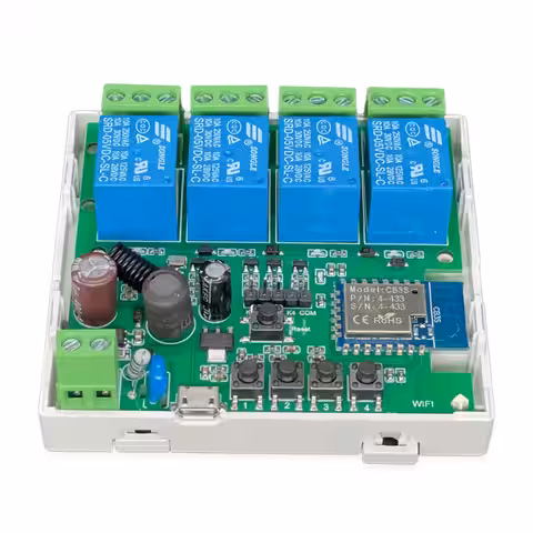 Trådlöst relä kompatibelt med RF 433MHz, fjärrstyrning via app