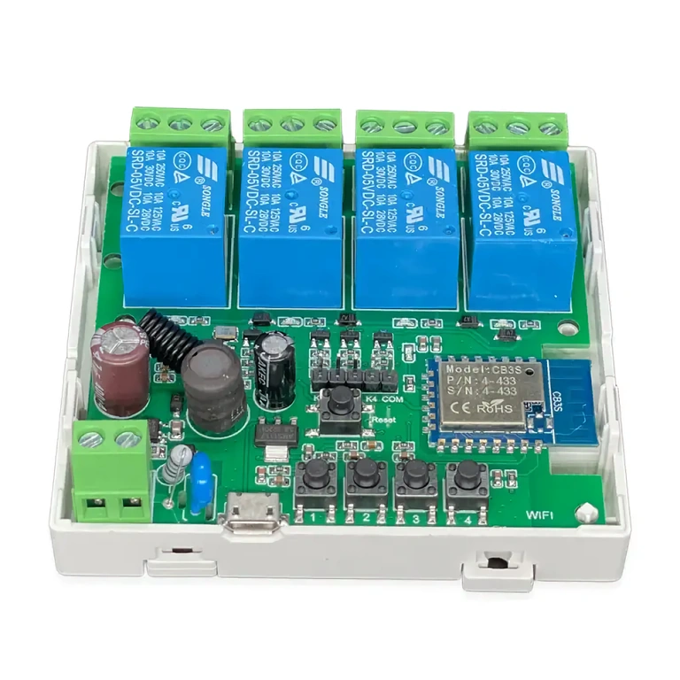 Modul releu wireless compatibil RF 433MHz, control de la distanță prin aplicație