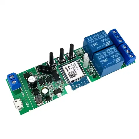 Modul releu inteligent compatibil cu control vocal Alexa și Google Home