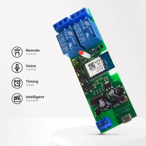 Modul releu smart cu RF 433MHz și telecomandă Modul releu controlabil cu telecomandă RF 433MHz