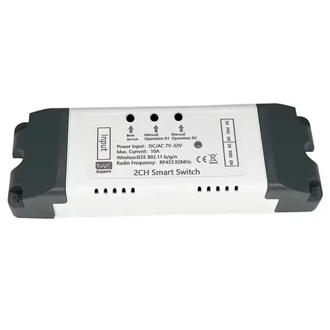 Diagramă electrică pentru modulul releu wireless cu două canale