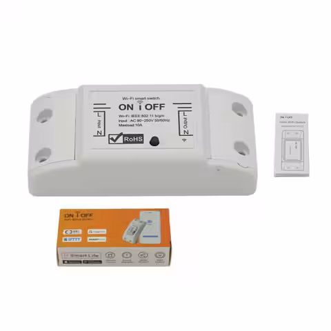 Reläenhet med kontroll via Tuya- och Smart Life-appar