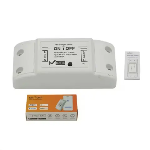 Dispozitiv releu controlat prin aplicație Dispozitiv releu cu control prin aplicațiile Tuya și Smart Life