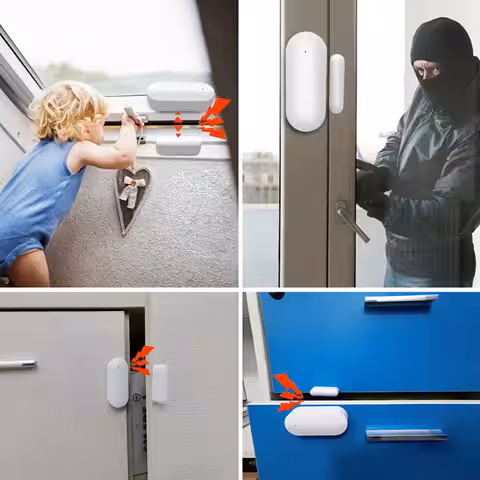 Magnetisk säkerhetssensor för dörr- och fönsterövervakning