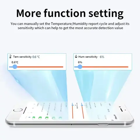 Teploměr vlhkoměr čidlo teploty a vlhkosti inteligentní wifi tuya