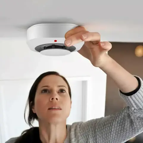Senzor detektoru kouře požární hlásič tuya bezdrátové chytré domácí wifi