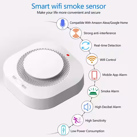 Detector wireless de fum pentru protecția eficientă a casei