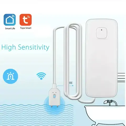 Záplavový senzor detektor úniku vody tuya chytrý život wifi