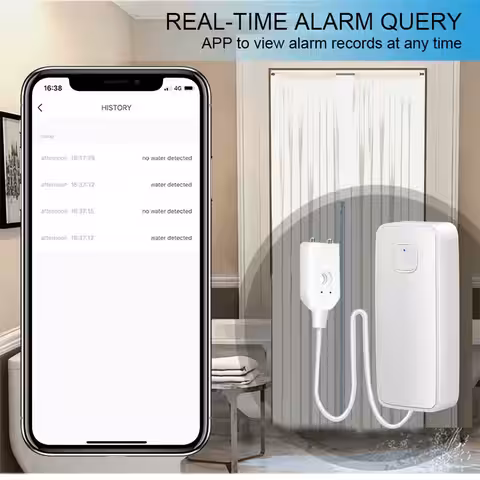 Anslutning av läckagesensor till Smart Life eller Tuya-app