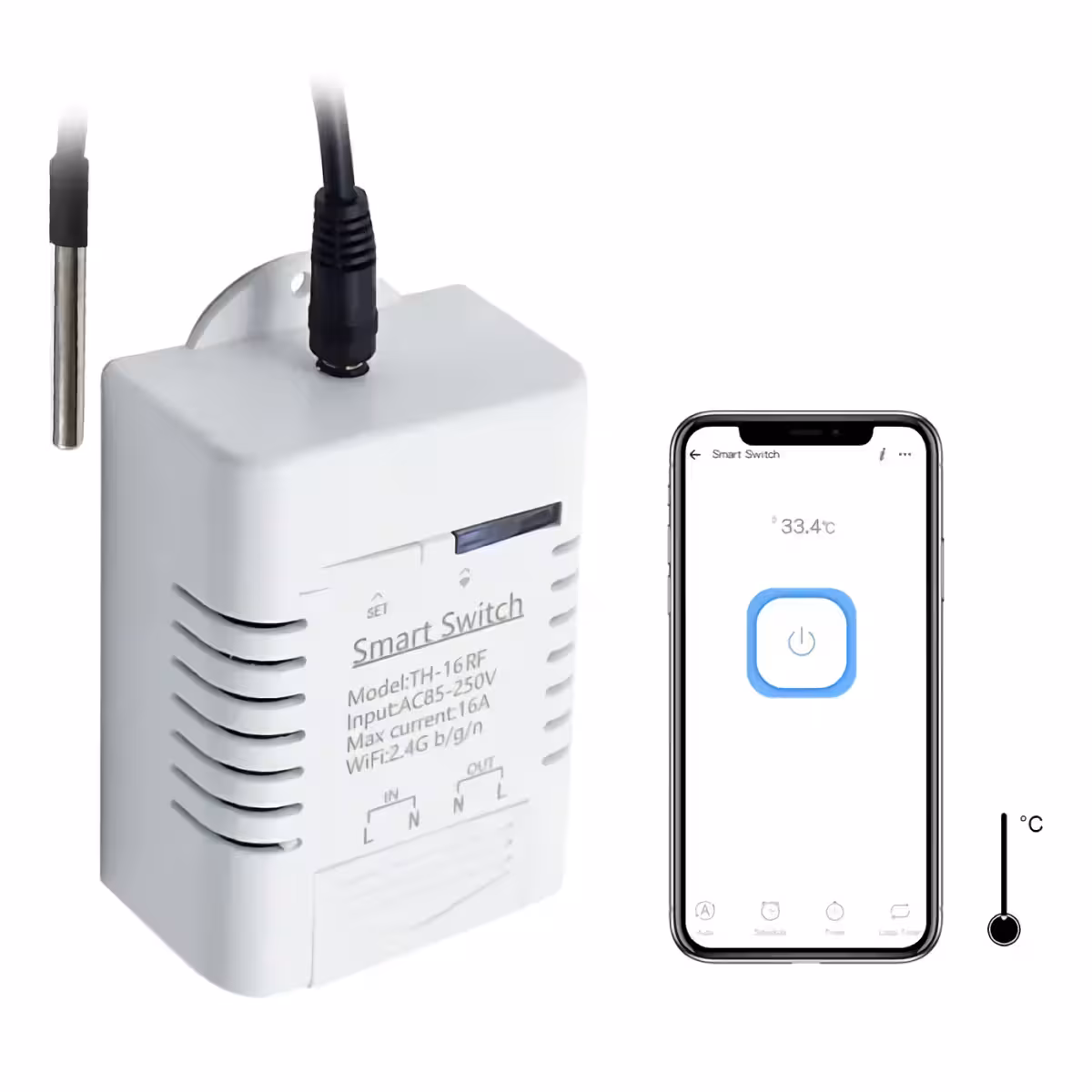 Termostat cu control prin aplicație Termostat controlabil prin aplicație Tuya Smart Life