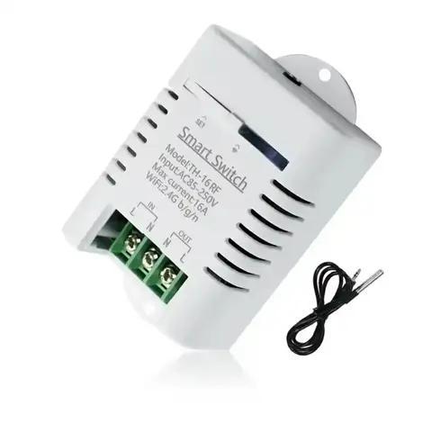 Comutator Tuya Smart cu releu Comutator Tuya cu releu și senzor DS18B20 pentru automatizare casnică