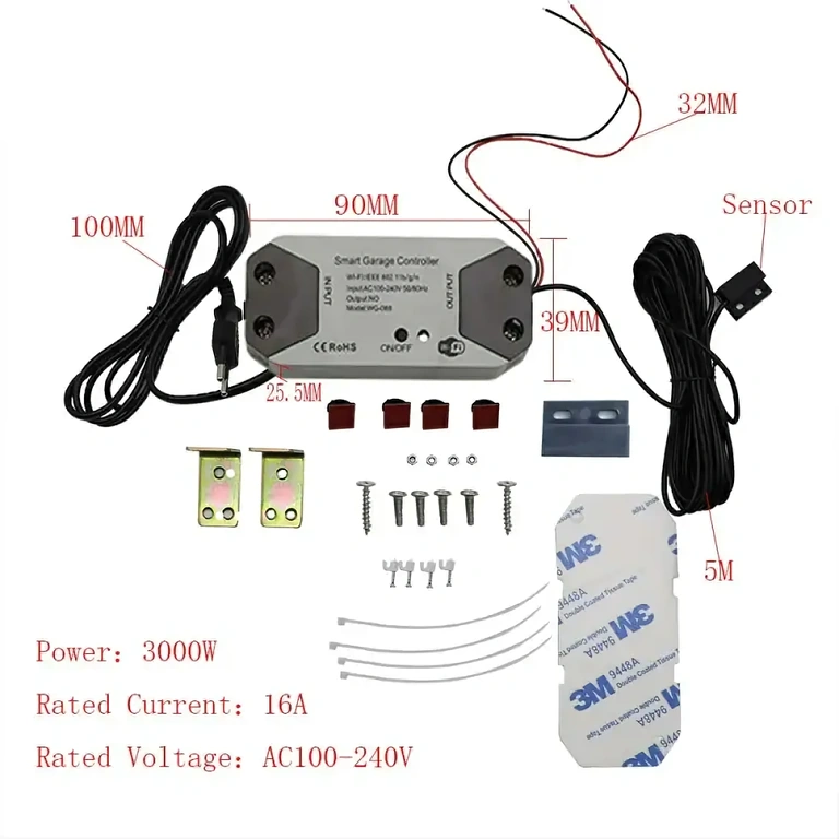 Modul compatibil Tuya pentru poartă culisantă, cu programare și notificări inteligente