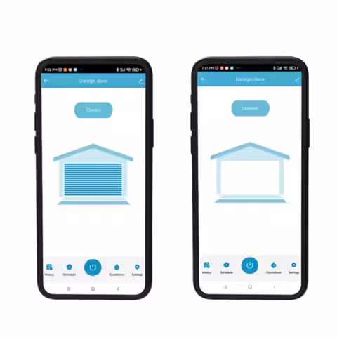 Smart WiFi-switch för öppning och stängning av portar via smartphone
