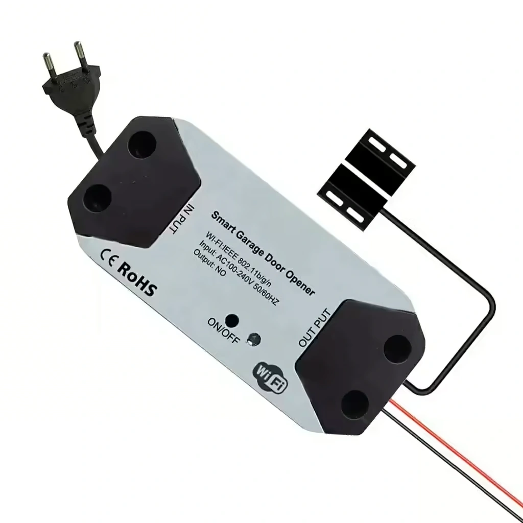 Modul Releu WiFi pentru Porți și Uși de Garaj – Automatizare Tuya, Control din Telefon